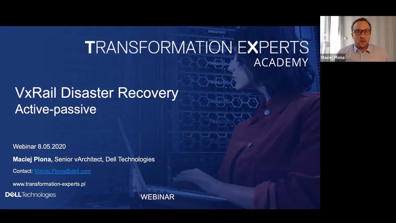 Zapis webinaru: [ENG] VxRail Disaster Recovery = active/passive