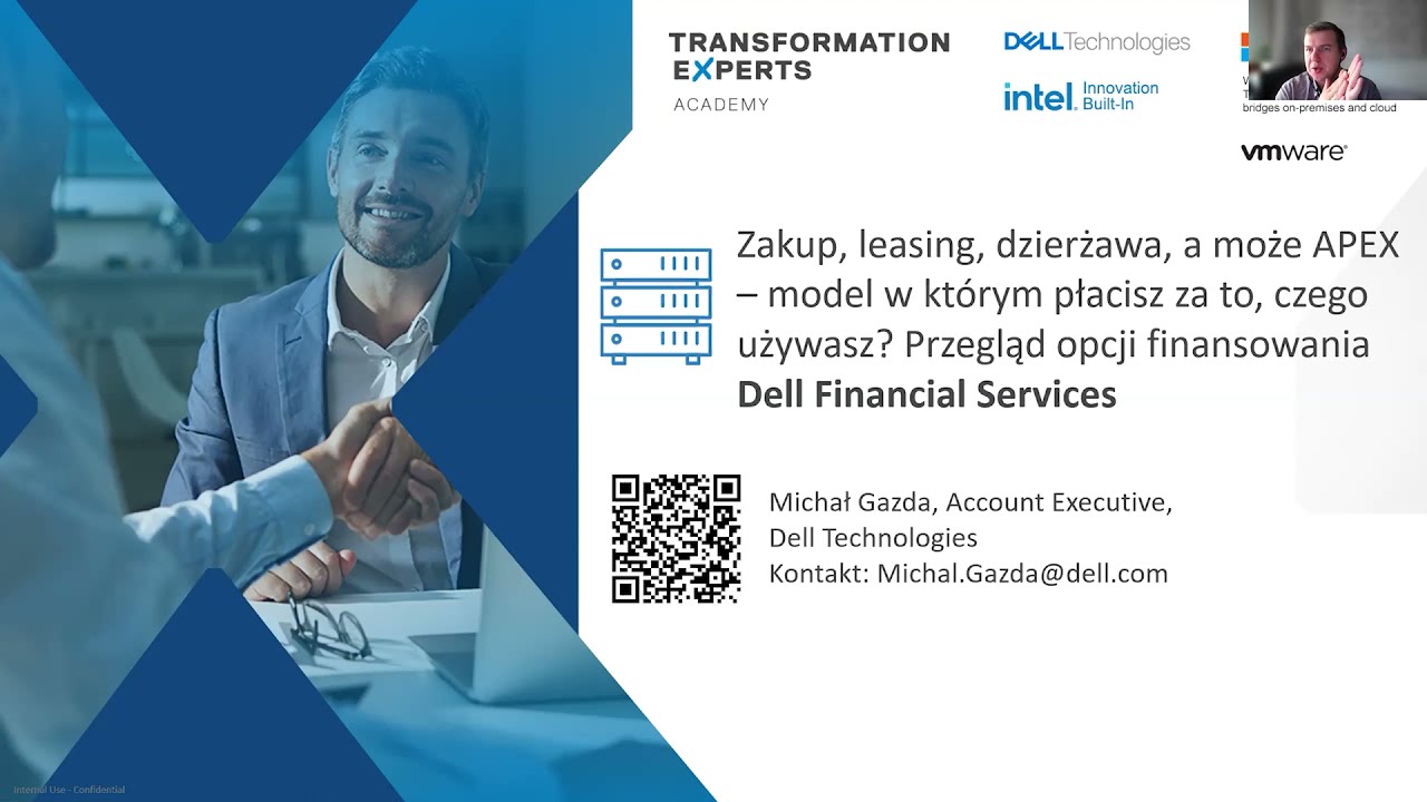 Zapis webinaru: Zakup, leasing, dzierżawa, a może APEX – model w którym płacisz za to, czego używasz? Przegląd opcji finansowania Dell Financial Services