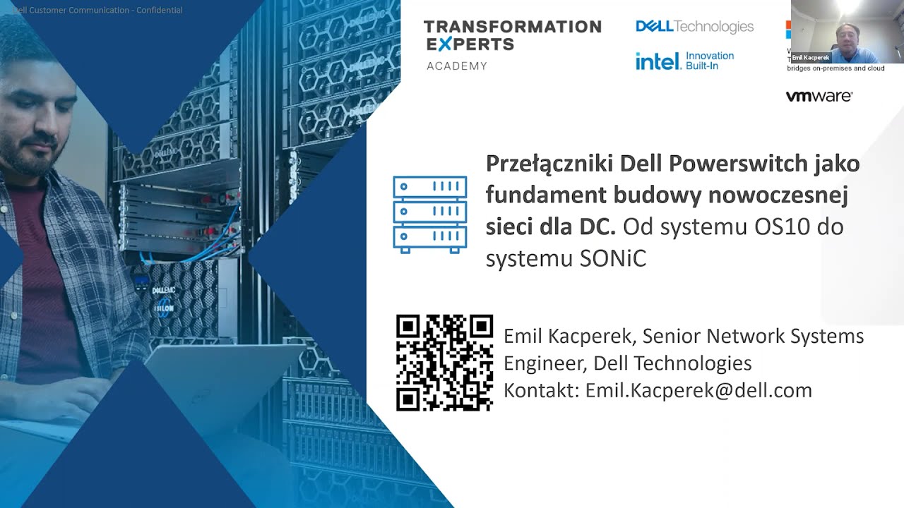 Zapis webinaru: Przełączniki Dell Powerswitch jako fundament budowy nowoczesnej sieci dla DC. Od systemu OS10 do systemu SONiC