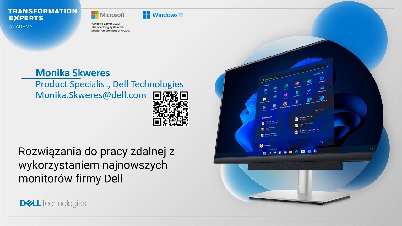 Rozwiązania Windows 10/11 do pracy zdalnej z wykorzystaniem najnowszych monitorów firmy Dell