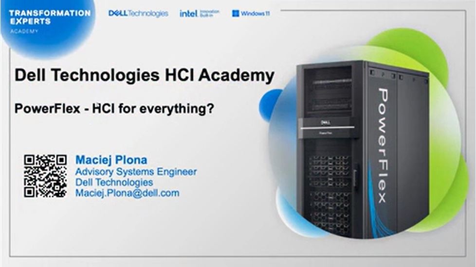 Zapis webinaru [ENG]: Dell Technologies HCI Academy PowerFlex – HCI for everything?