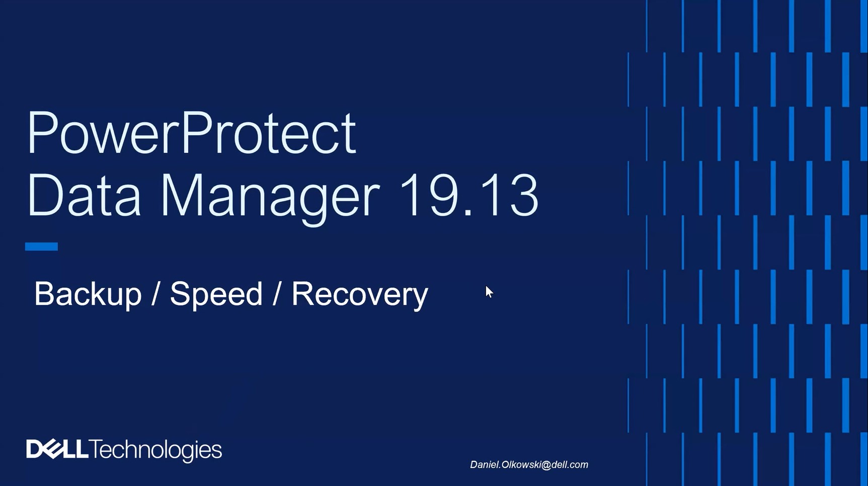 Zapis webinaru [ENG]: PowerProtect Data Manager 19.13. Backup / Speed / Recovery (kopia)