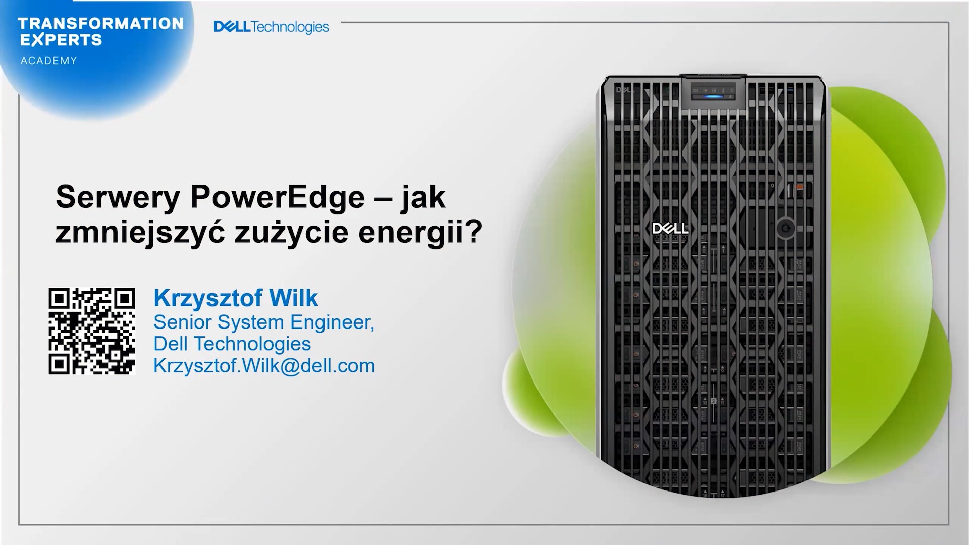 Zapis webinaru: Serwery PowerEdge – jak zmniejszyć zużycie energii